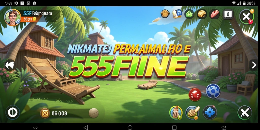 Screenshot gameplay 55FIVE menampilkan keseruan dalam permainan Casual.