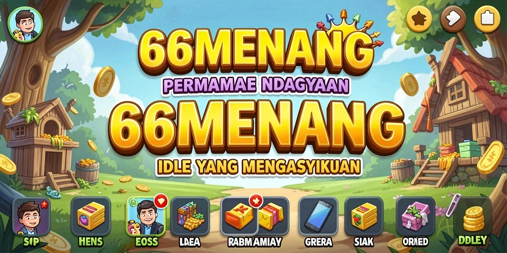 Tampilan gameplay <strong>66MENANG</strong> yang menarik dengan elemen Idle.