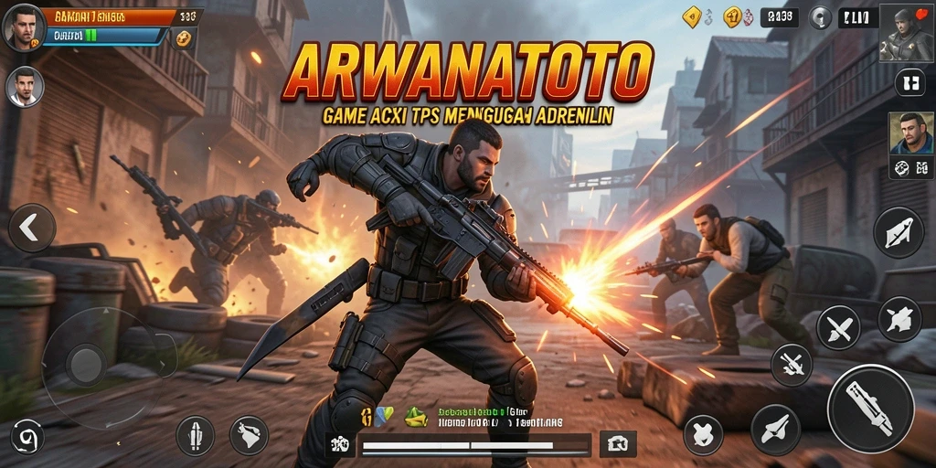 Tampilan gameplay ARWANATOTO yang mendebarkan dan penuh aksi.