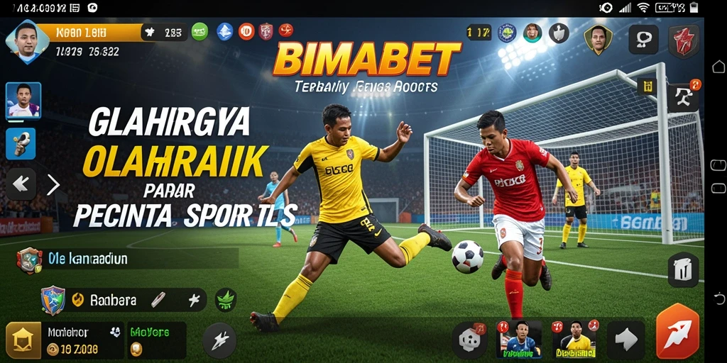 Tampilan gameplay yang menarik dari aplikasi BIMABET.