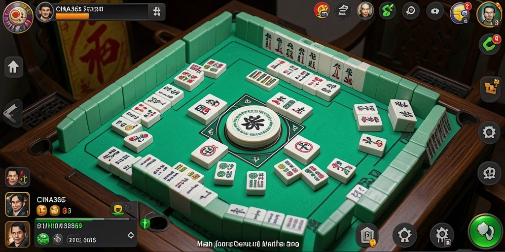 Tangkapan layar CINA365 menampilkan gameplay Mahjong yang menarik dan seru.