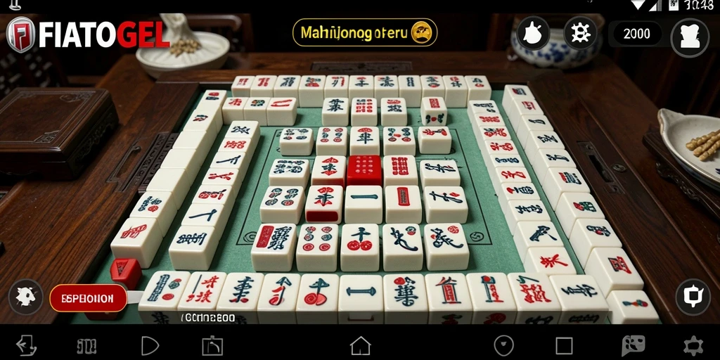 Screenshot gameplay <strong>FIATOGEL</strong> yang menunjukkan serunya permainan Mahjong.