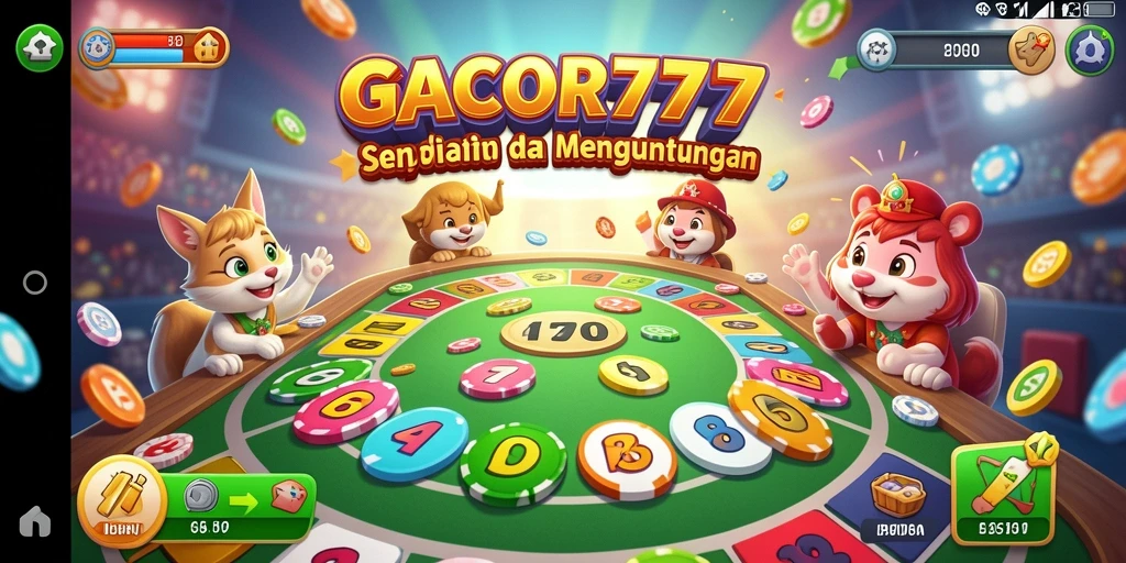 Tampilan gameplay menawan di GACOR777 dengan suasana Bingo yang meriah.