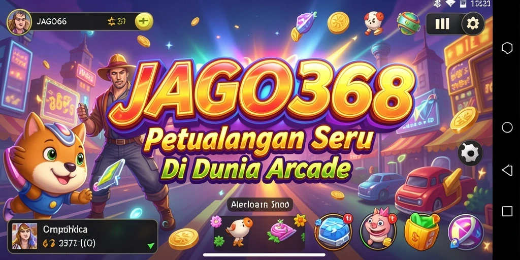 Tampilan gameplay seru dari JAGO368 dengan karakter yang beragam.