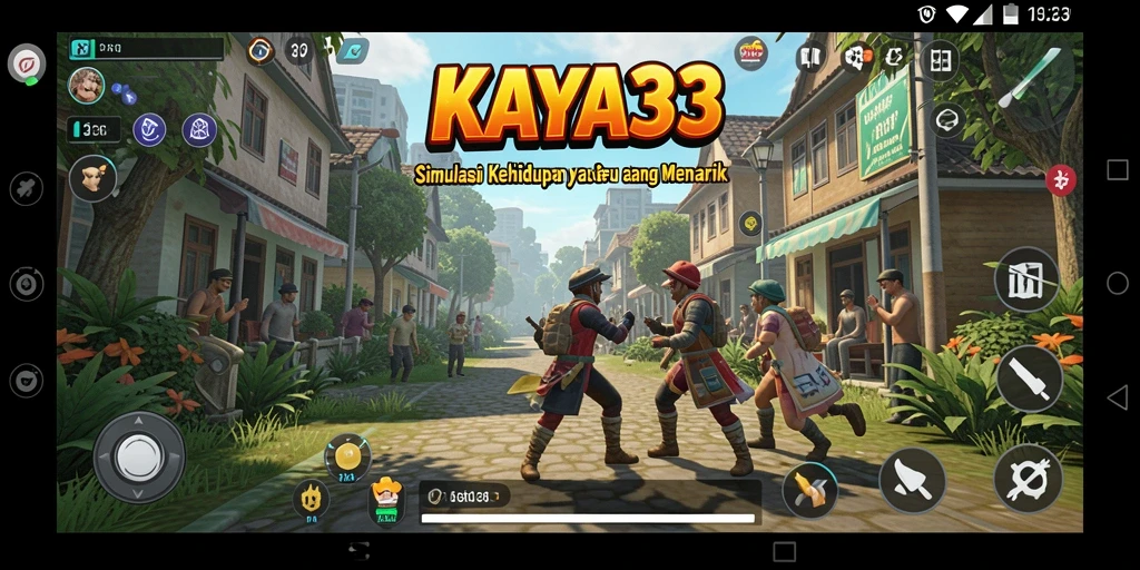 Tampilan gameplay KAYA33 yang menarik dengan berbagai aktivitas simulasi.