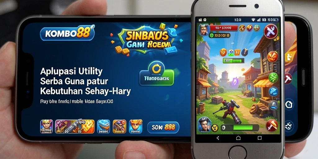 Tampilan utama KOMBO88 dengan fitur-fitur Utility yang mudah diakses.