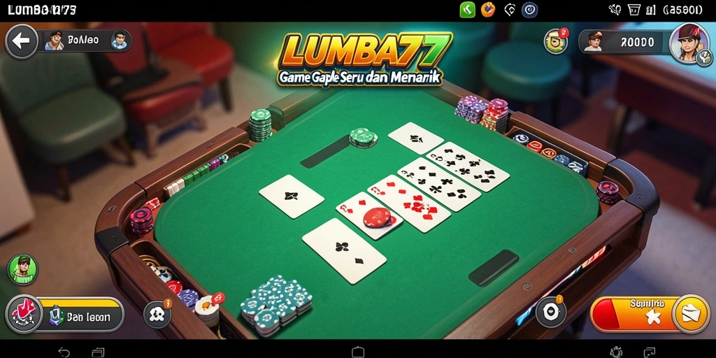 Screenshot gameplay seru di LUMBA77 menunjukkan aksi kartu yang menegangkan.