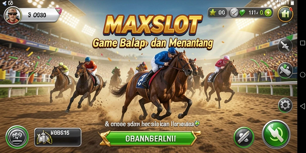 Tampilan gameplay Racing yang mendebarkan di MAXSLOT.