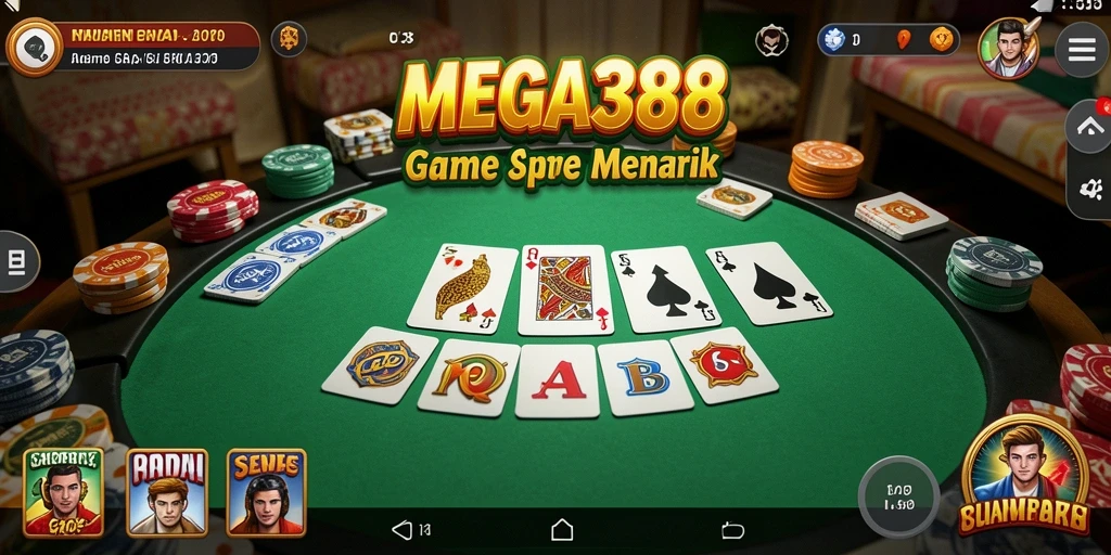 Tampilan gameplay MEGA388 yang seru dan interaktif.