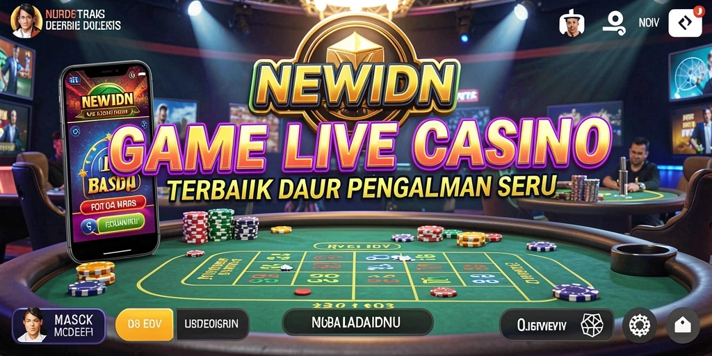 Tampilan gameplay seru di aplikasi Live Casino NEWIDN.