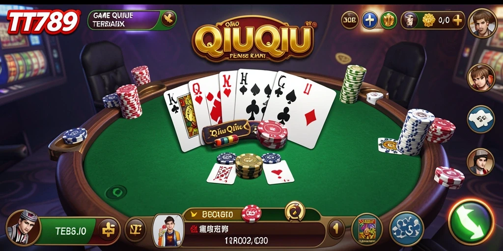 Tampilan menarik interaksi dalam game QiuQiu TT789.
